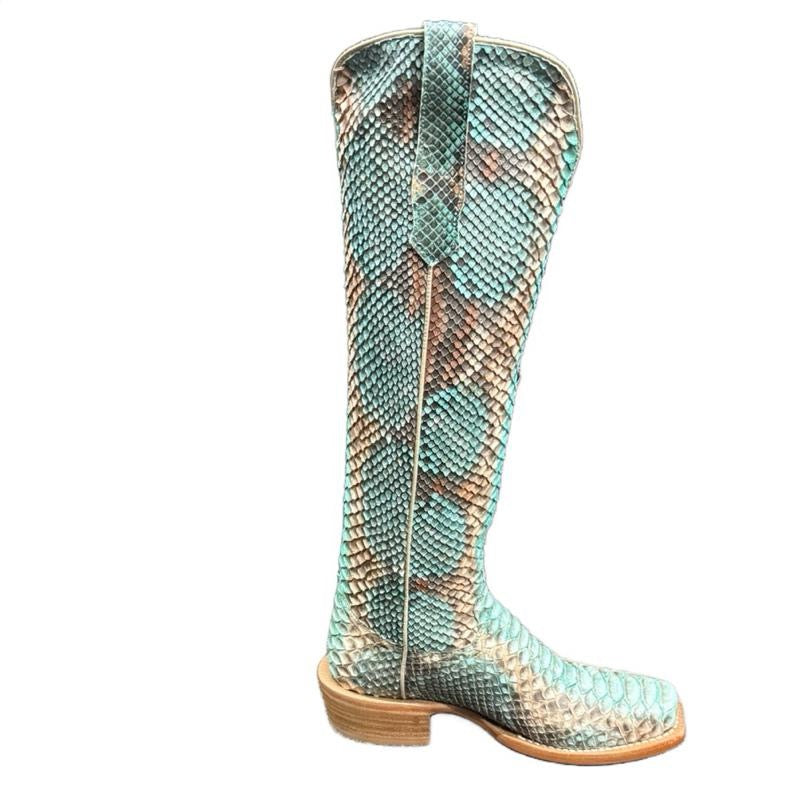 Ladies R Watson RWL7214 Python Copper & Teal 17"