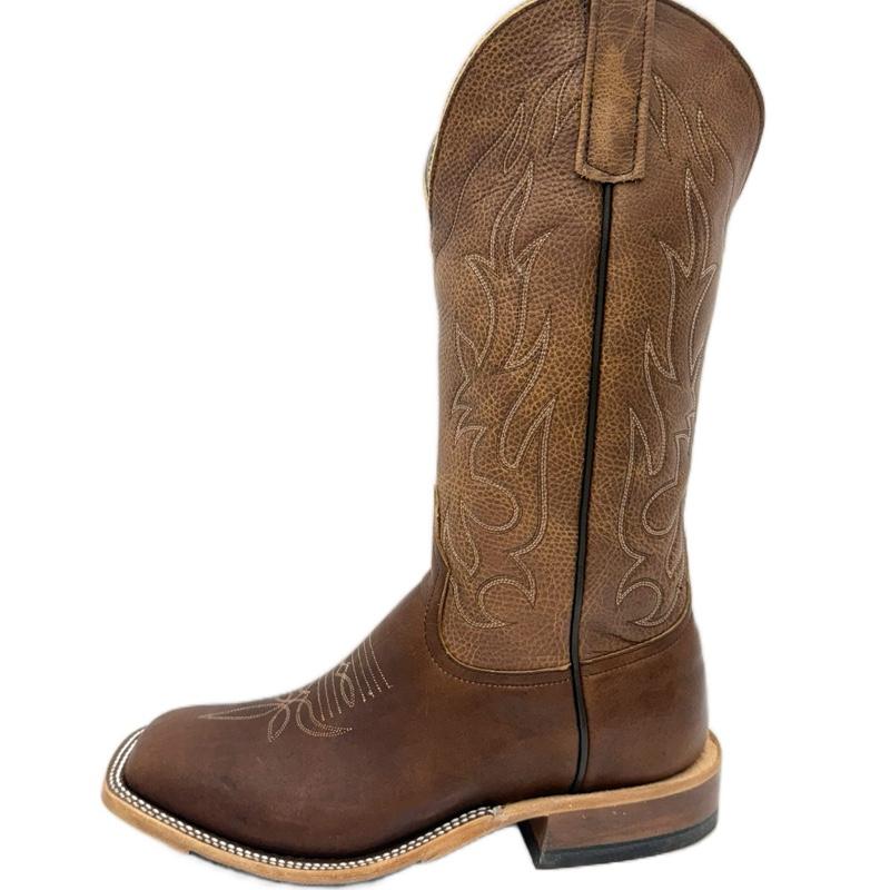Anderson Bean - Canela Bison Navajo/Saddle West Top (Made In Texas)