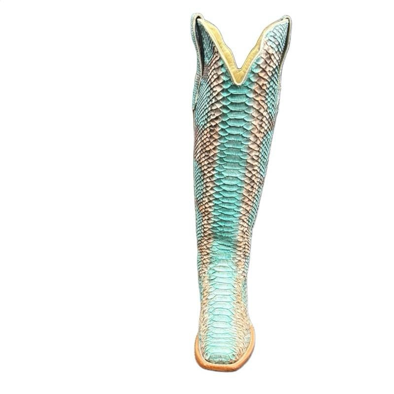 Ladies R Watson RWL7214 Python Copper & Teal 17"