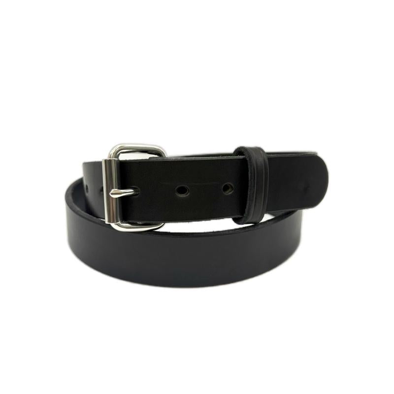 Men's Amish Leather Belt Made in USA - Brown & Black Options with Silver Buckle Sizes 30-60