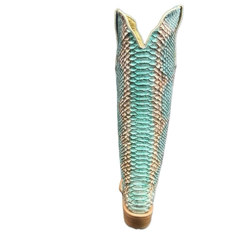 Ladies R Watson RWL7214 Python Copper & Teal 17"