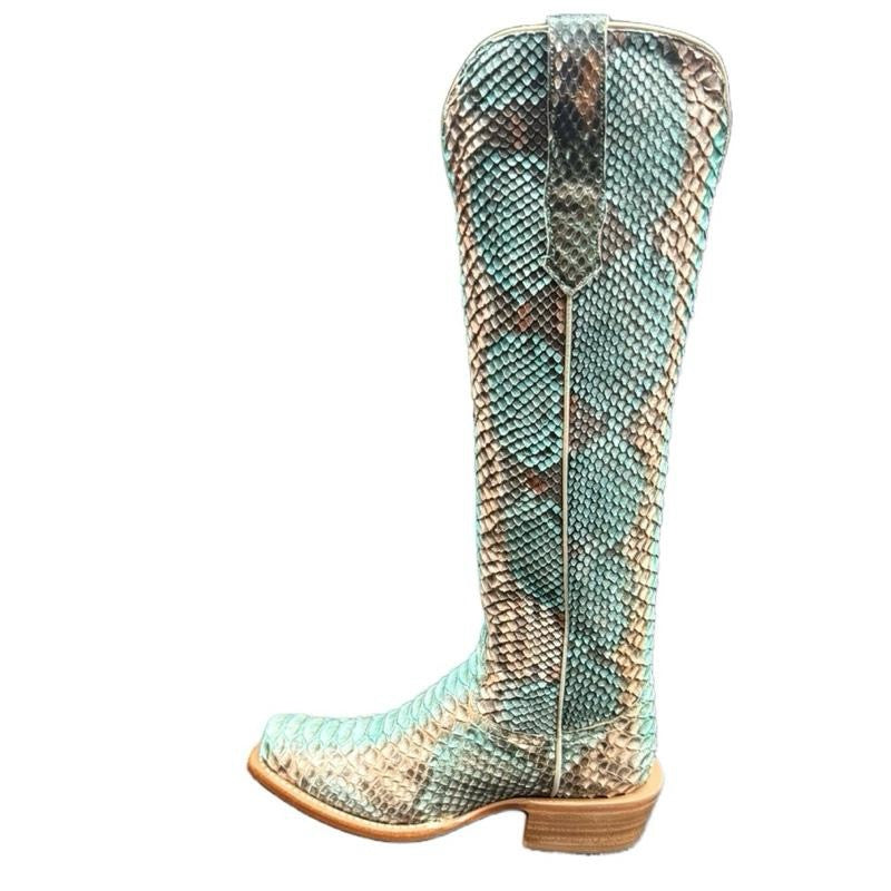 Ladies R Watson RWL7214 Python Copper & Teal 17"