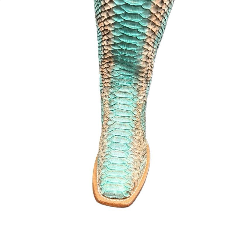 Ladies R Watson RWL7214 Python Copper & Teal 17"