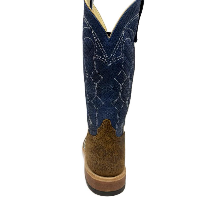 Anderson Bean - Havana Tag Boar/Blue Chex Top (Made In Texas)