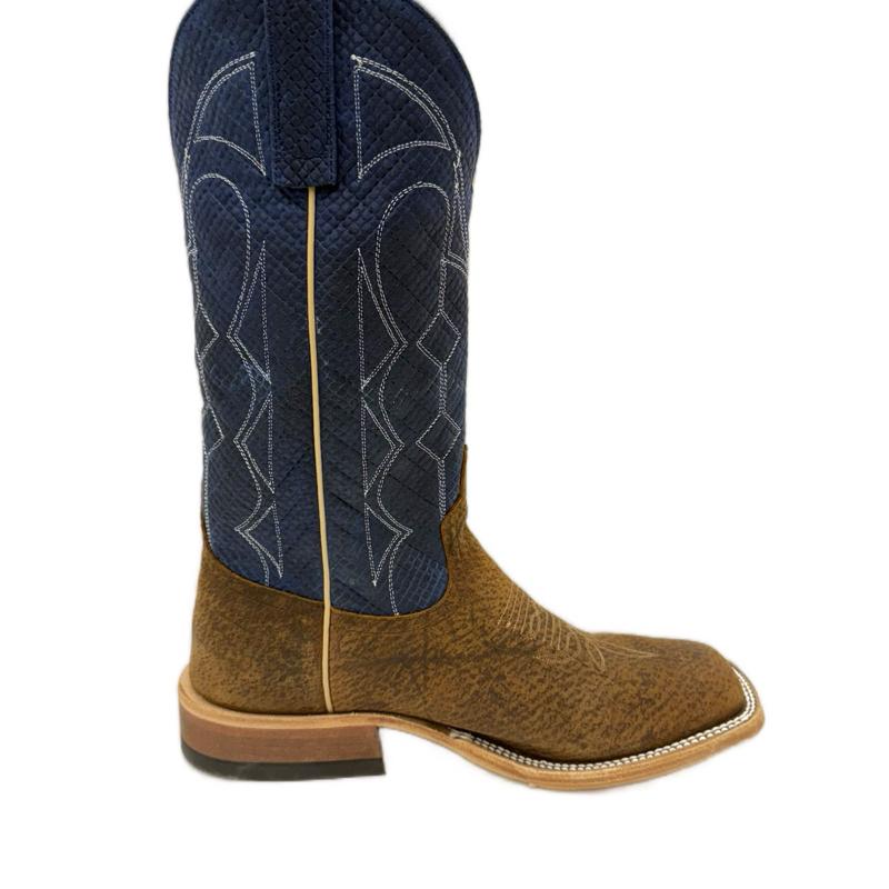 Anderson Bean - Havana Tag Boar/Blue Chex Top (Made In Texas)