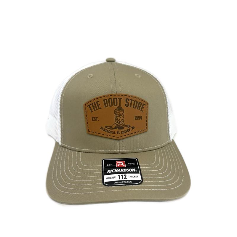Richardson Hat - Boot Store Logo Tan/White
