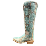 Ladies R Watson RWL7214 Python Copper & Teal 17"