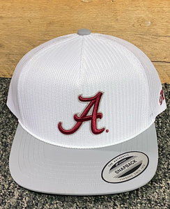 Hooey - University of Alabama Hat White W/ "A" Logo (CRIMSON)